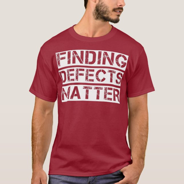 T-shirt Détection de défauts par le test d'assurance quali (Devant)