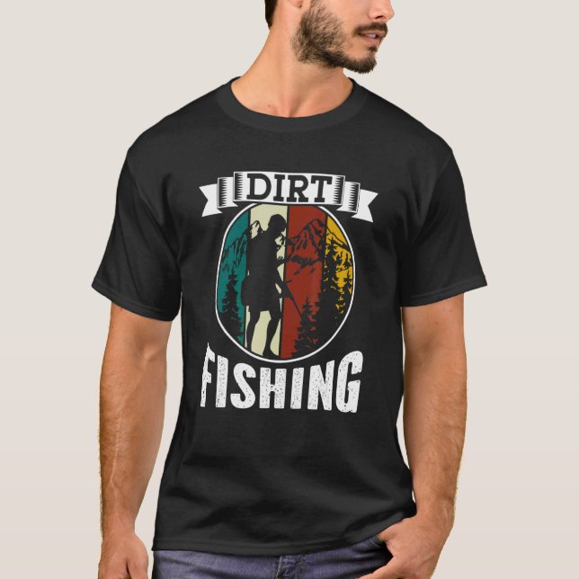 T-shirt Détection de loisirs de pêche dans la saleté Détec (Devant)