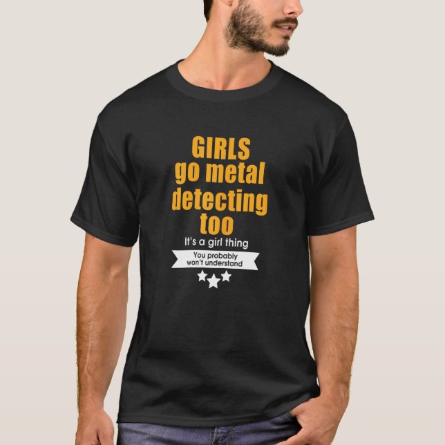 T-shirt Détection De Métal Juste Pour Les Dames (Devant)
