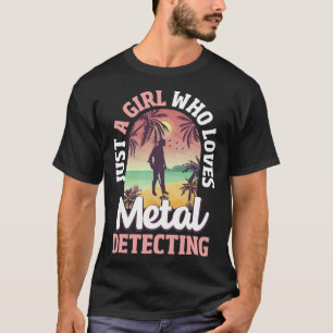 T-shirt Détection de métaux fille détecteur de métaux chas