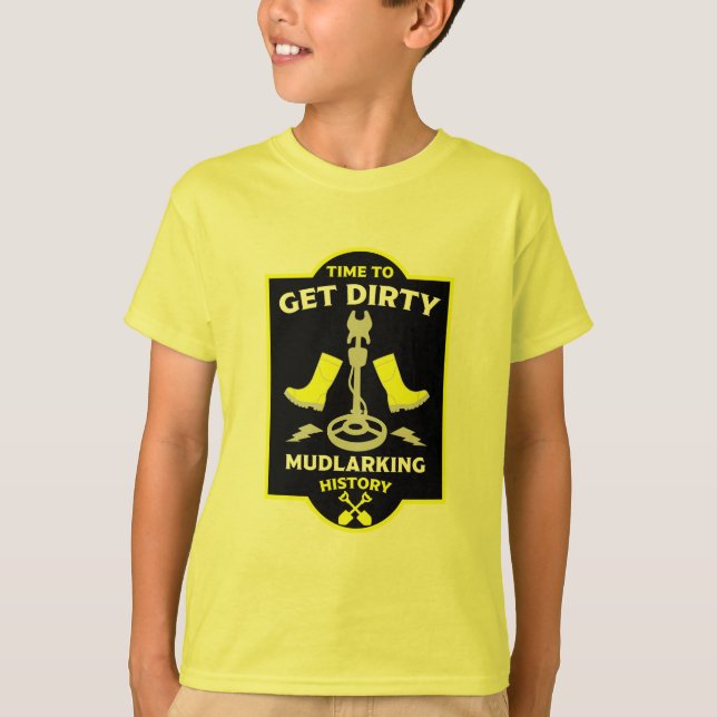 T-shirt Détection de métaux usés (Devant)