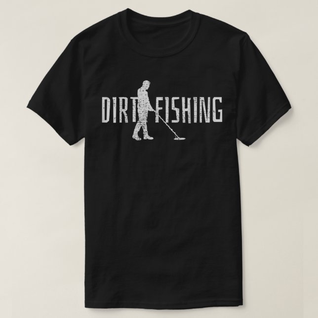 T-shirt Détection des détecteurs métalliques Pêche  (Design devant)