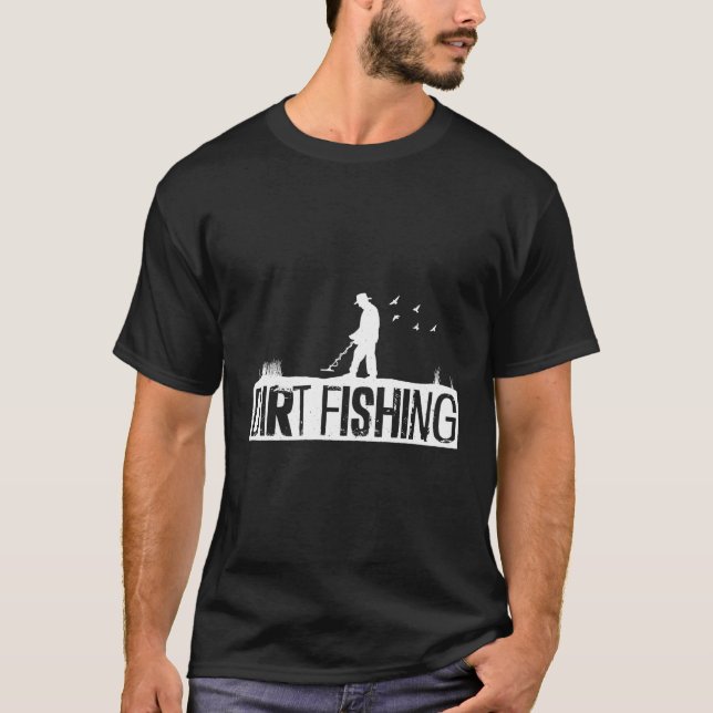 T-shirt Détection des métaux de la pêche directe Détection (Devant)
