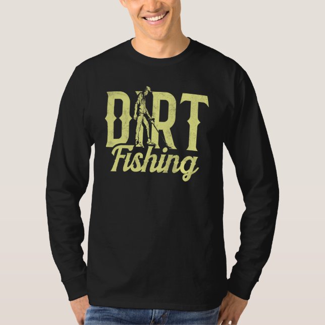 T-shirt Détection du détecteur de métaux de pêche directe  (Devant)