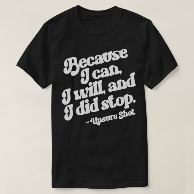 T-shirt Détection incertaine (Design devant)