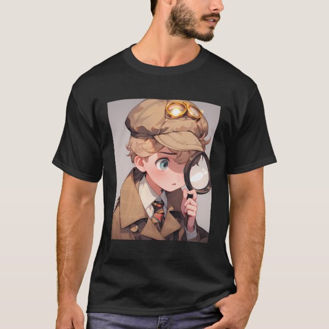 T-shirt Détective de l'Anime Enquêteur privé Criminalité S (Devant)