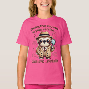 T-shirt "Detective Sloth" Sloth Private Eye