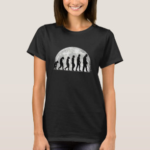 T-shirt Détectoriste Évolution Lune Métal Détection Treasu