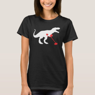 T-shirt Détectsaurus Dinosaur T-Rex Metal Drôle Détection
