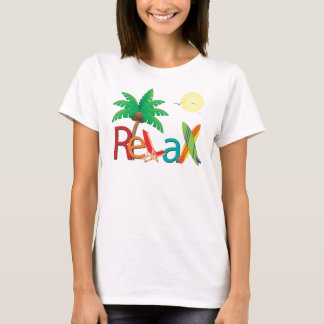 T-shirt Détendez à la plage
