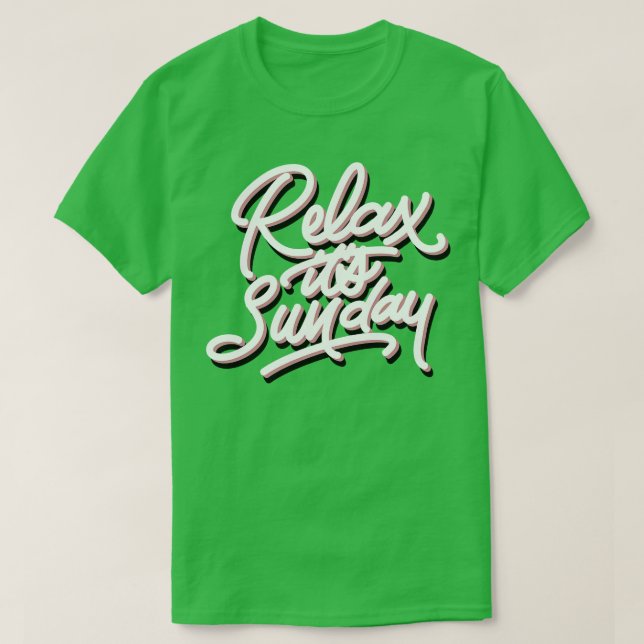 T-SHIRT DÉTENDEZ SON DIMANCHE (Design devant)