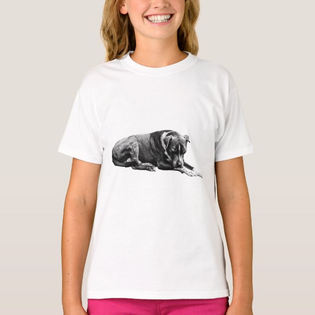 T-shirt Détendez-vous le chien Tee (Devant)
