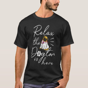 T-shirt Détendez-vous, le Dogtor est là Pug Femmes Docteur