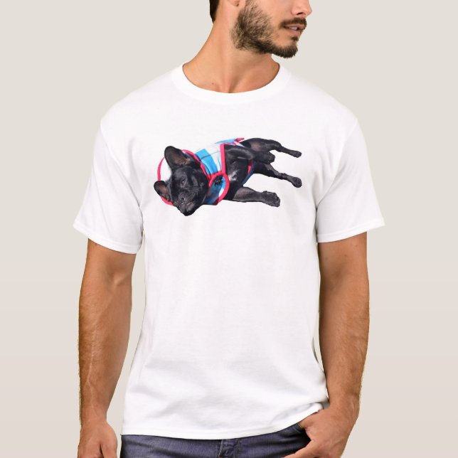 T-shirt Détente de bouledogue français (Devant)