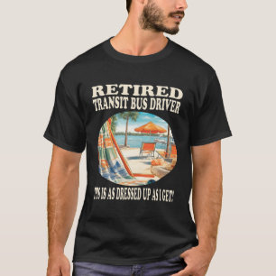T-shirt Détente du conducteur de bus de transport en commu