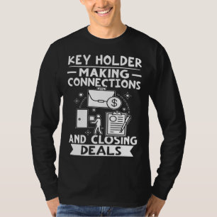T-shirt Détenteur de Clés Établissant des Contacts et Conc