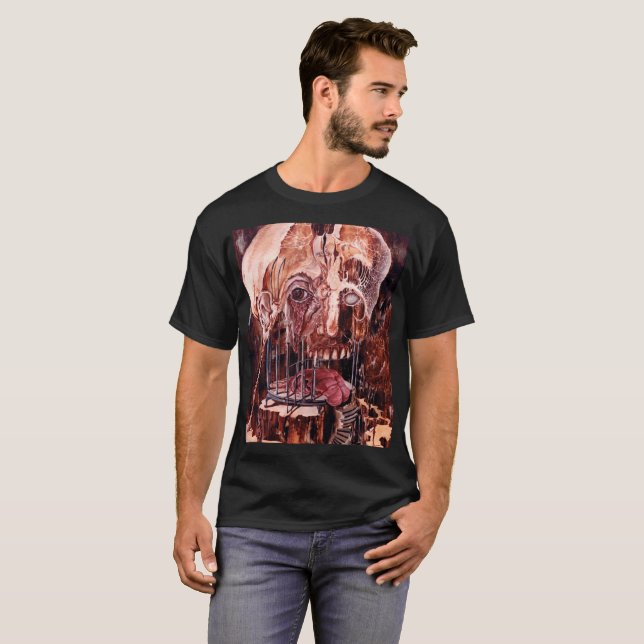 T-SHIRT DÉTÉRIORATION D'ESPRIT AU-DESSUS DE MATIÈRE (Devant entier)