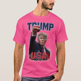 T-shirt Déterminé Donald Trump - Patriotique