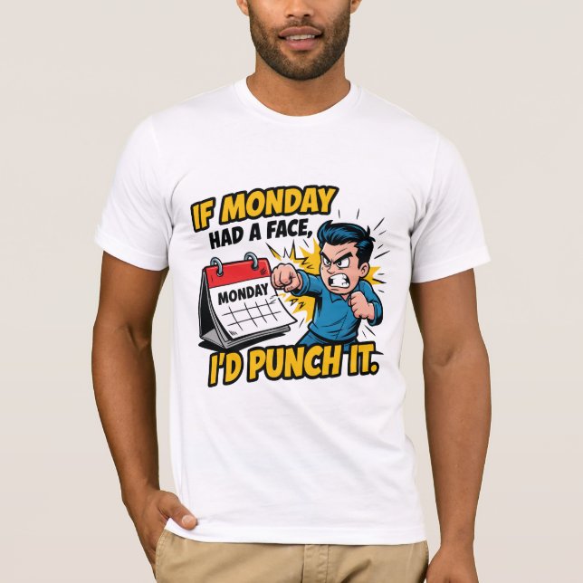 T-shirt Déteste lundi (Devant)