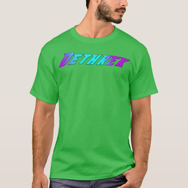 T-shirt Dethrek Gaming retro (Devant)