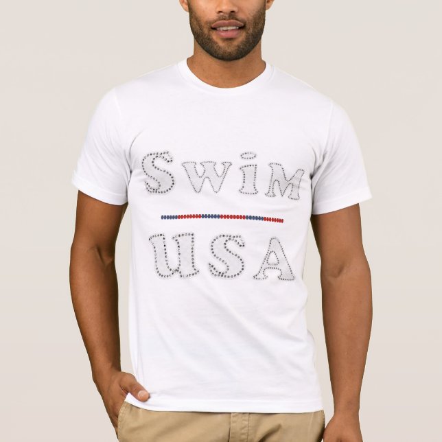 T-SHIRT D'ÉTINCELLE DES ETATS-UNIS DE BAIN (Devant)