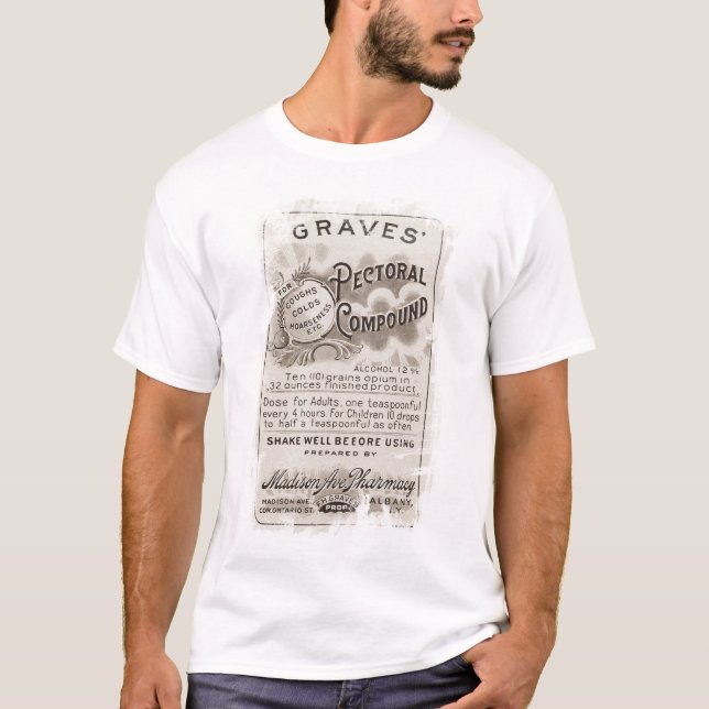 T-shirt d'étiquette d'opium pour Halloween ou (Devant)