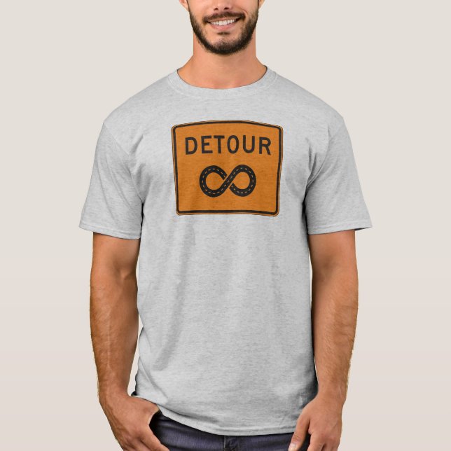 T-shirt Détours infinis à vélo (Devant)