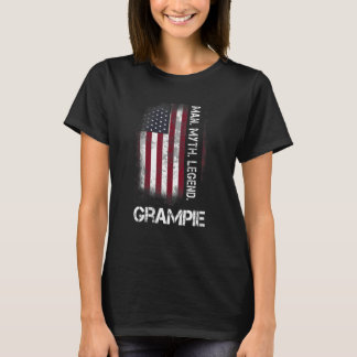 T-shirt Détresse Papy Homme Mythe Légende Grand-père Vinta