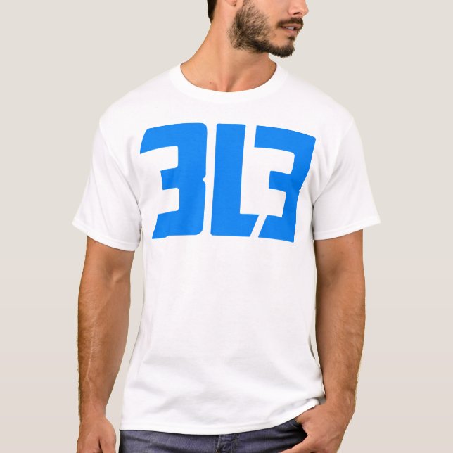 T-shirt Détroit 313 (Devant)