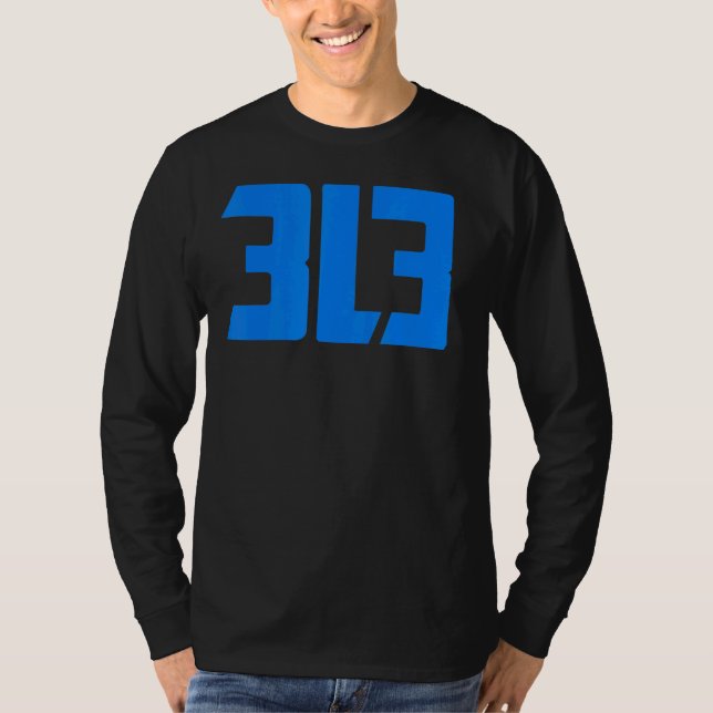 T-shirt Détroit 313 (Devant)