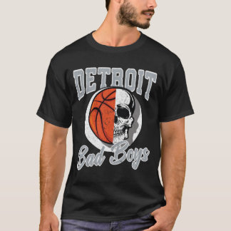 T-shirt Detroit Bad Boys Basketball Skull USA