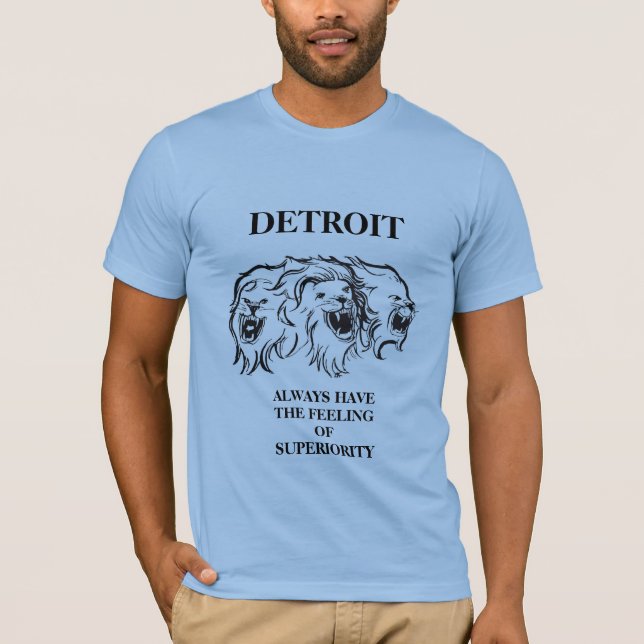 T-SHIRT DÉTROIT BLEU (Devant)