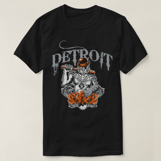 T-shirt Detroit City Vêtements pour hommes femmes - Gangst (Design devant)