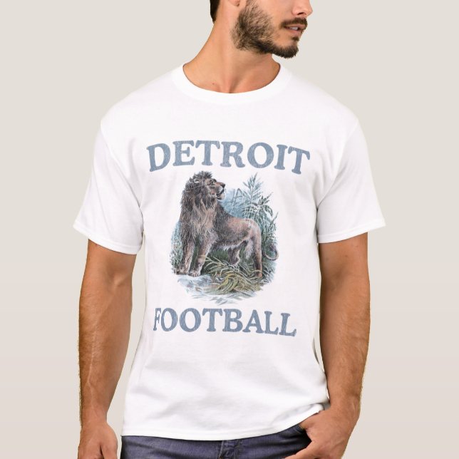 T-shirt Detroit Football Retro Camion Stop Souvenir (Devant)