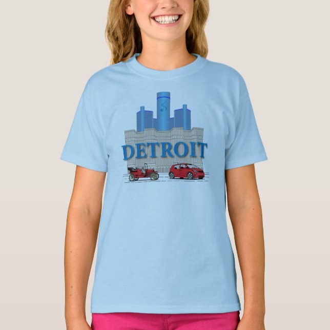 T-shirt Detroit Michigan États-Unis (Devant)
