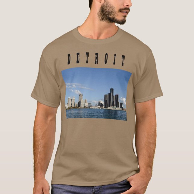T-shirt DÉTROIT Skyline (Devant)