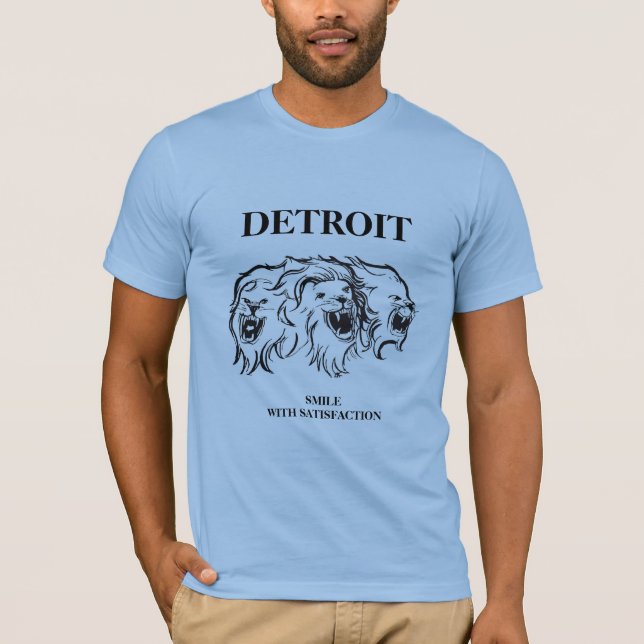 T-shirt Détroit - sourire avec satisfaction (Devant)