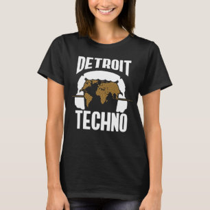 T-shirt Detroit Techno House Music Festival Synthpop EDM D