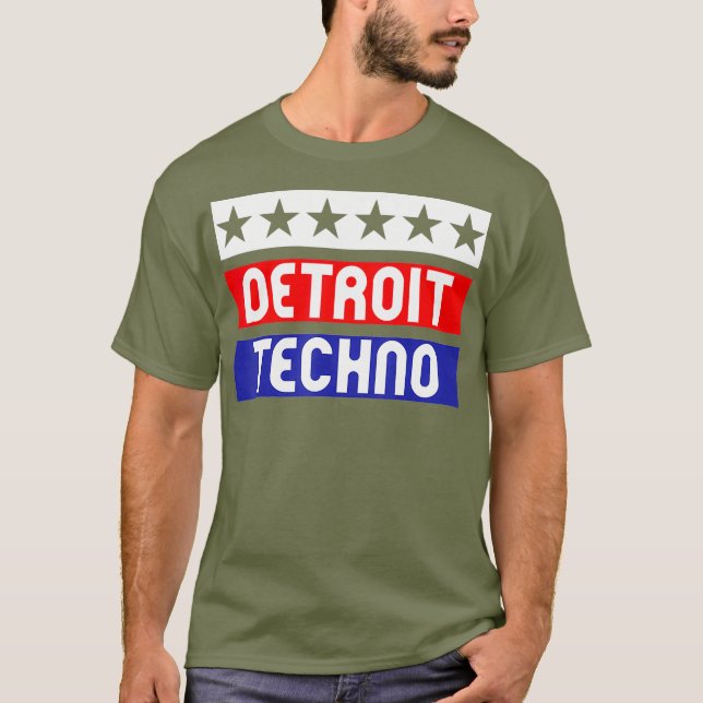 T-shirt Detroit Techno House Music Festival USA EDM (Devant)