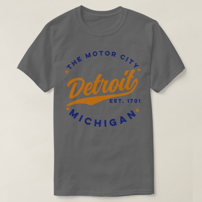 T-shirt Détroit, ville automobile (Design devant)