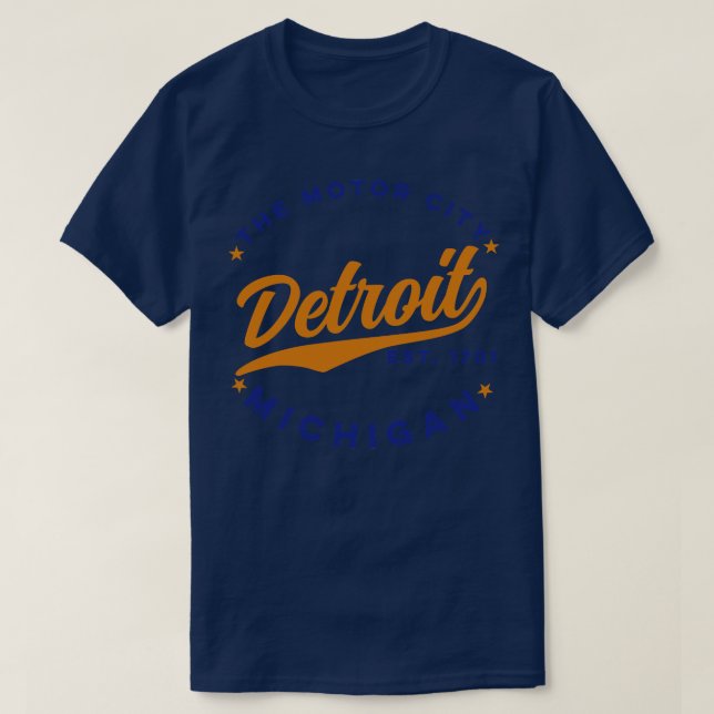 T-shirt Détroit, ville automobile (Design devant)