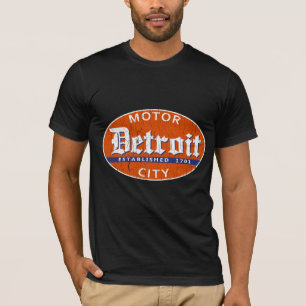 T-shirt Detroit vintage (conception affligée)