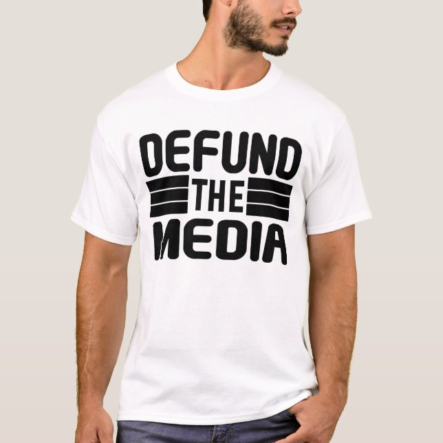 T-shirt Détruire Les Médias (Devant)
