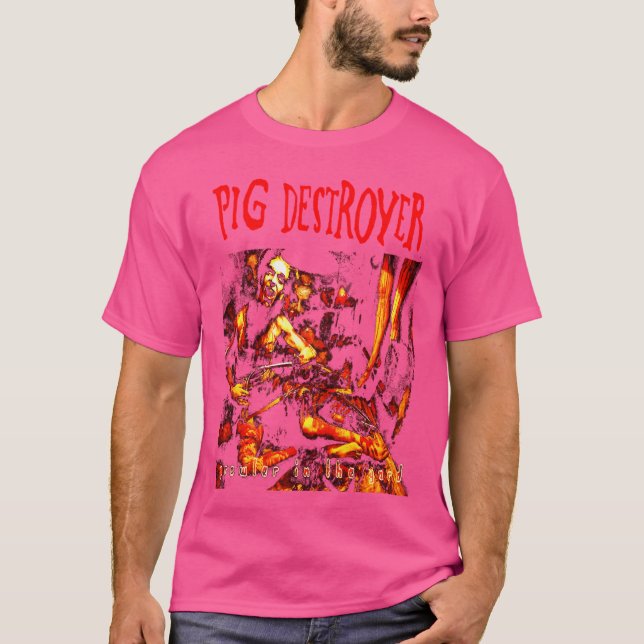 T-shirt Détruiseur De Cochon - Prowler Dans Le Jardin (Devant)