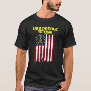 T-shirt Détruiseur USS Preble DLG-15 Fête des pères Vétéri