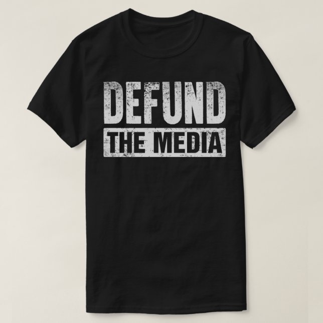 T-shirt Détruisez Le Transfert De Médias (Design devant)
