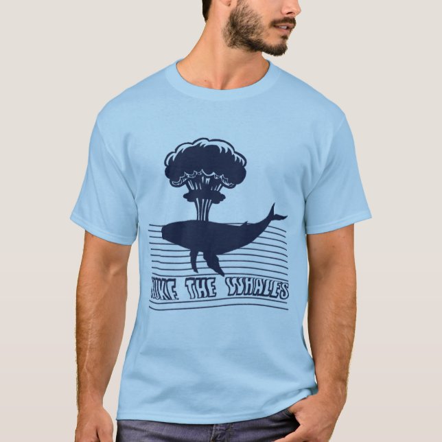 T-shirt Détruisez les baleines (Devant)