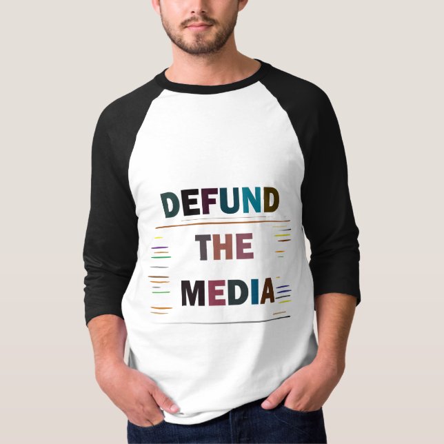 T-shirt Détruisez Les Médias (Devant)
