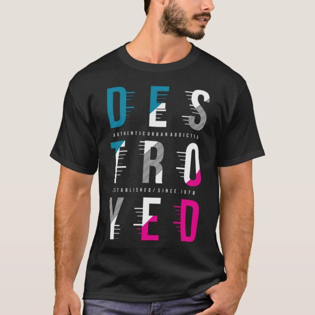 T-shirt Détruit (Devant)