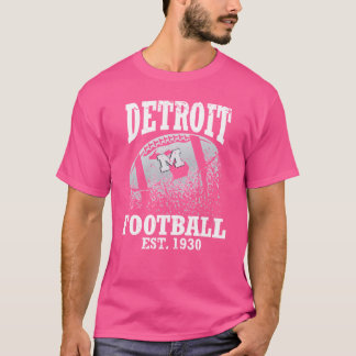 T-shirt DÉTRUIT DE LA Vintage DE FOOTBALL